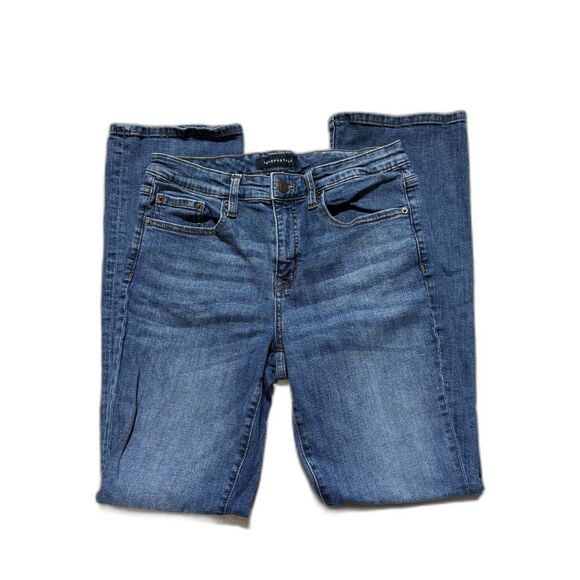 aeropostale Denim - Aeropostale Mid Rise Bootcut Jeans Size 10R Medium Wash Blue Denim Stretch 10